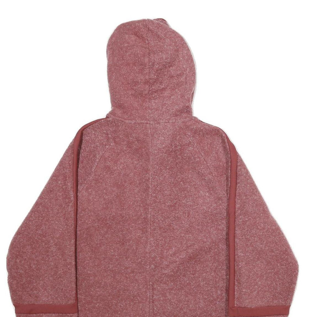 NIKE Mens Red Full Zip Hoodie S Polyester Blend Casual Sportswear Lightweight