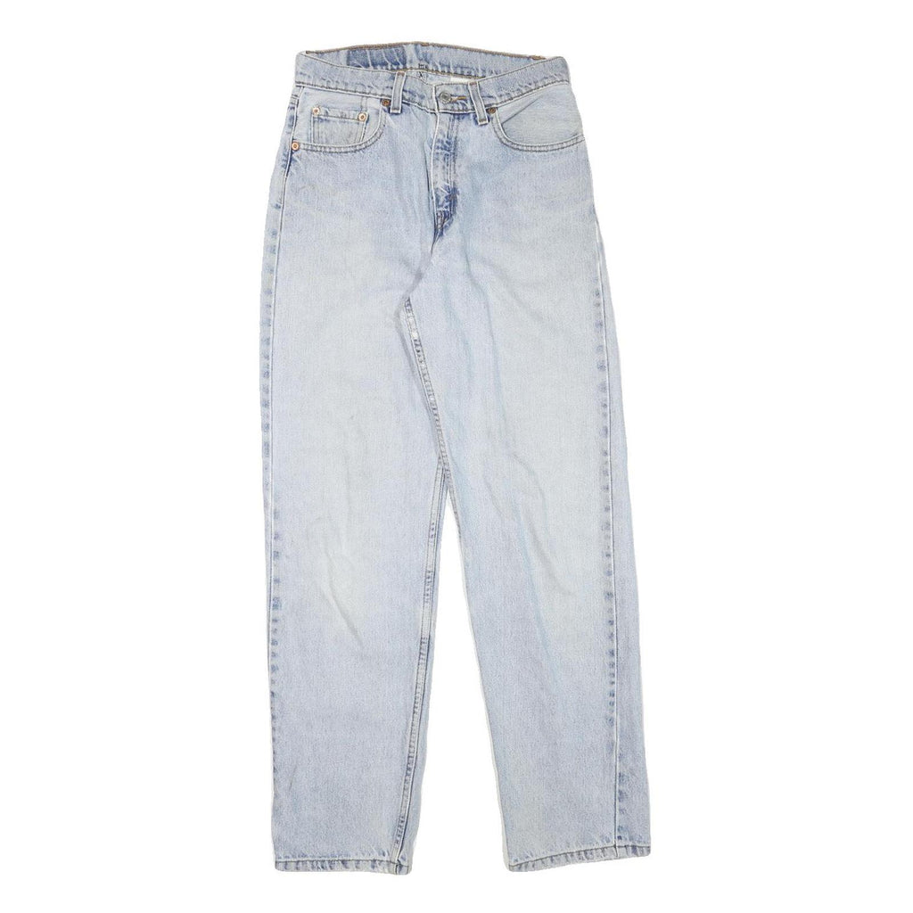 LEVI'S Womens Relaxed Fit Light Blue Denim Jeans W26 L30 Zip Closure Casual