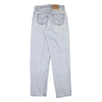 LEVI'S Womens Relaxed Fit Light Blue Denim Jeans W26 L30 Zip Closure Casual