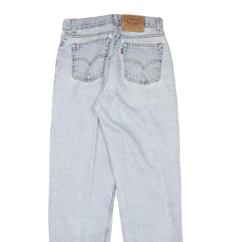 LEVI'S Womens Relaxed Fit Light Blue Denim Jeans W26 L30 Zip Closure Casual