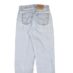 LEVI'S Womens Relaxed Fit Light Blue Denim Jeans W26 L30 Zip Closure Casual