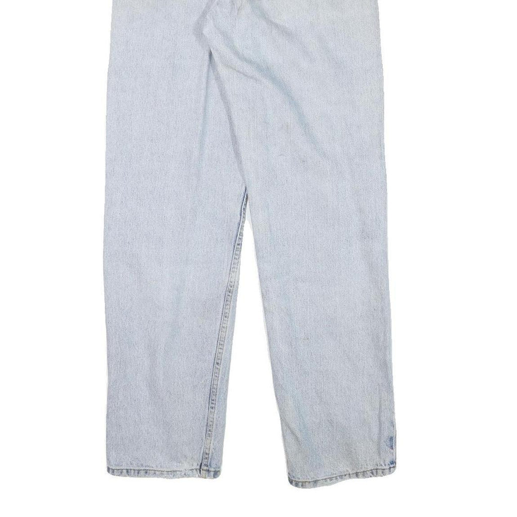 LEVI'S Womens Relaxed Fit Light Blue Denim Jeans W26 L30 Zip Closure Casual
