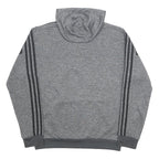 ADIDAS Mens Grey ¼ Zip Hoodie M Sportswear Sweatshirt Gym Casual