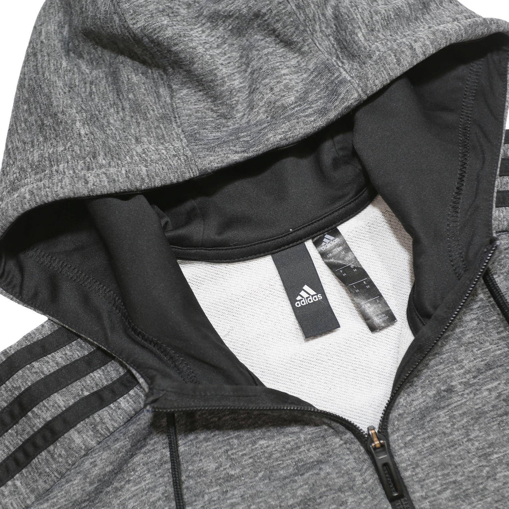 ADIDAS Mens Grey ¼ Zip Hoodie M Sportswear Sweatshirt Gym Casual