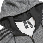 ADIDAS Mens Grey ¼ Zip Hoodie M Sportswear Sweatshirt Gym Casual