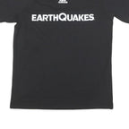 ADIDAS Mens Black Earthquakes Graphic T-Shirt M Short Sleeve Crew Neck