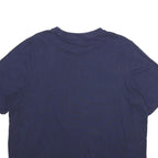PUMA Mens Navy Blue Cotton Logo Print T-Shirt 2XL Short Sleeve Crew Neck Casual