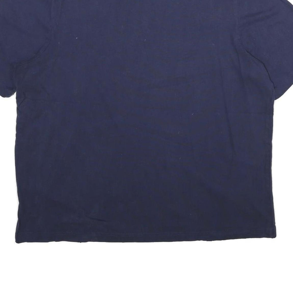 PUMA Mens Navy Blue Cotton Logo Print T-Shirt 2XL Short Sleeve Crew Neck Casual