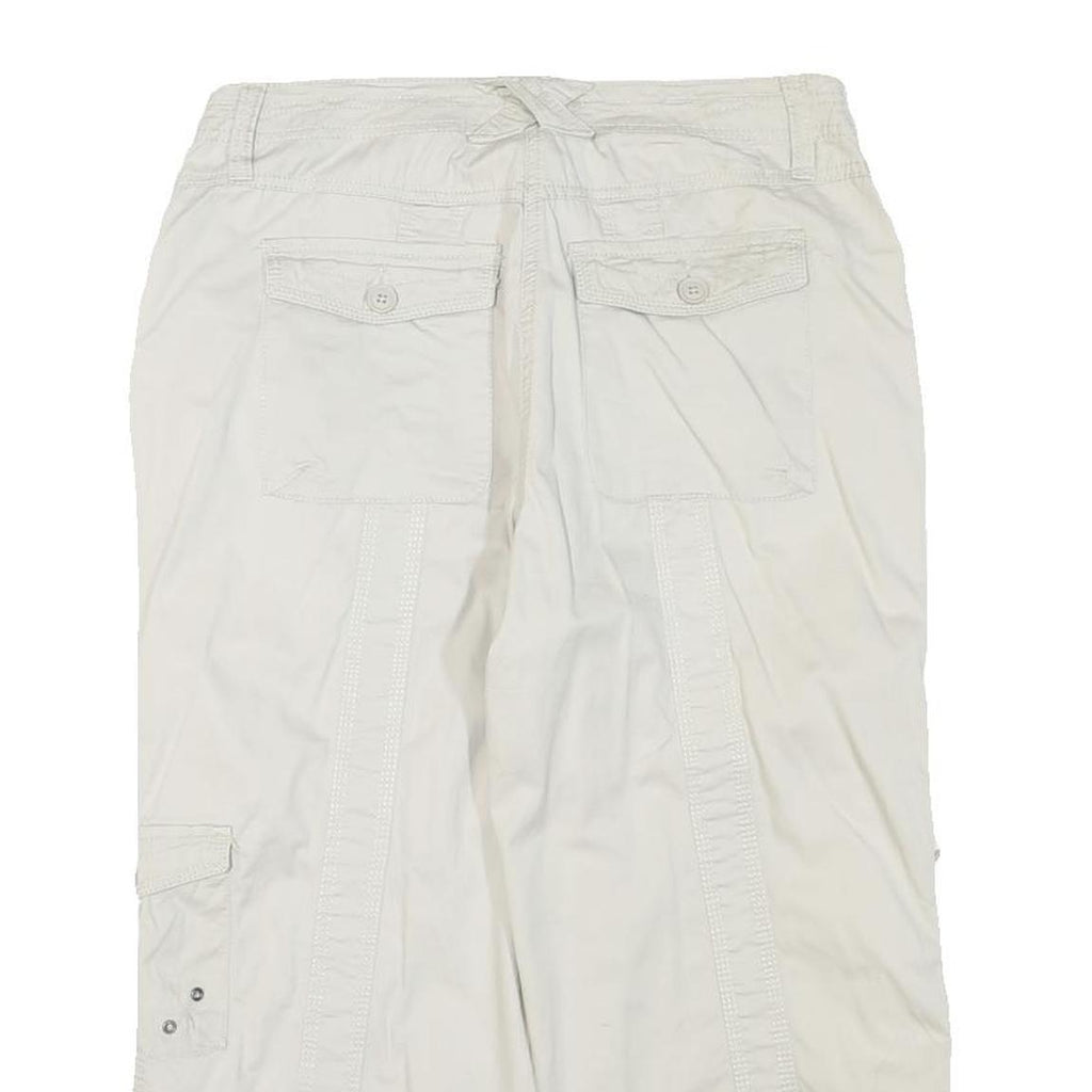 STYLE&CO Womens Cotton Blend White Regular Fit Cargo Trousers W32 L21