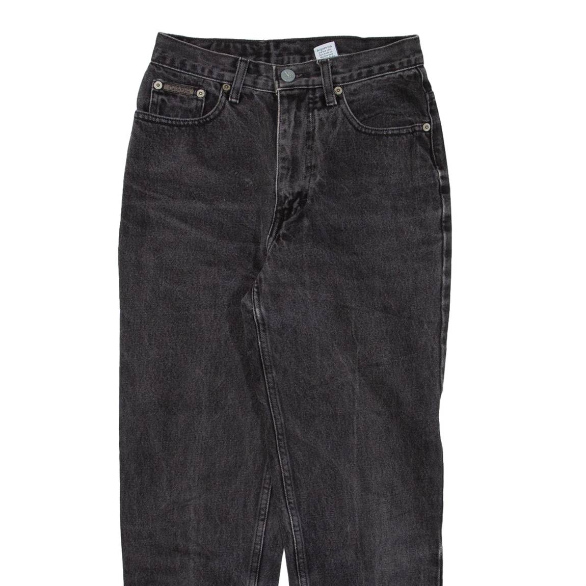 CALVIN KLEIN JEANS Womens Jeans Black Regular Tapered W24 L24