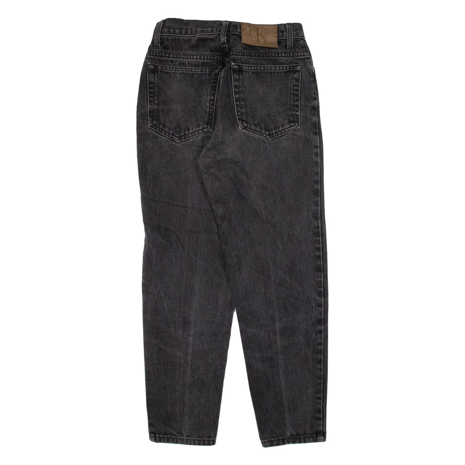 CALVIN KLEIN JEANS Womens Jeans Black Regular Tapered W24 L24