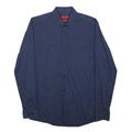 HUGO Mens Blue Shirt Cotton S Long Sleeve Button Closure Classic Fit