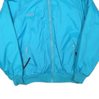 COLUMBIA Mens Blue Jacket L Polyester Blend Plain Zip Outdoor Lightweight