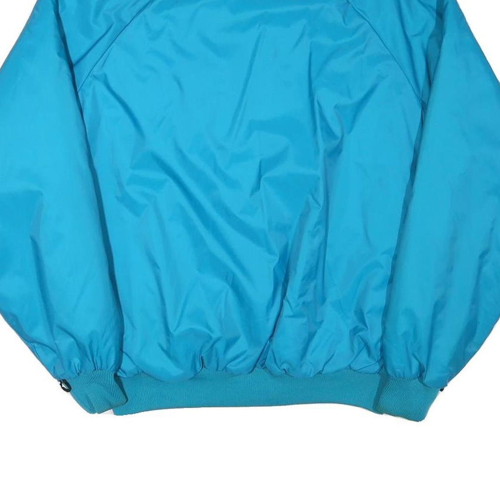 COLUMBIA Mens Blue Jacket L Polyester Blend Plain Zip Outdoor Lightweight