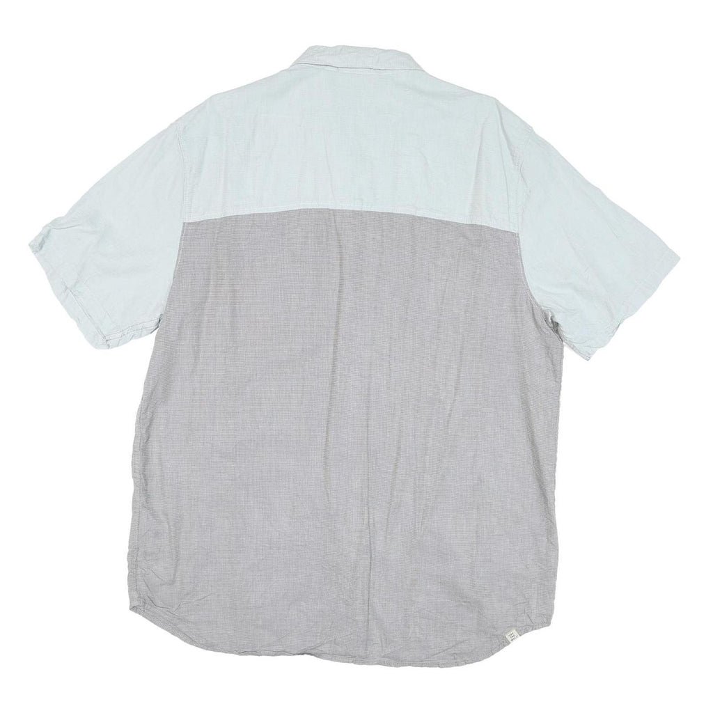 VANS Mens Light Blue & Grey Cotton Blend Shirt XL Casual Button-Up