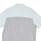 VANS Mens Light Blue & Grey Cotton Blend Shirt XL Casual Button-Up