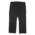 DICKIES Mens Cotton Blend Black Regular Straight Trousers W38 L30 Workwear