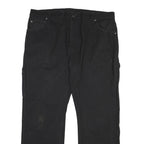DICKIES Mens Cotton Blend Black Regular Straight Trousers W38 L30 Workwear