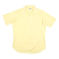 THE DIMENTION SHOP Mens Yellow Shirt XL Cotton Blend Short Sleeve Casual Pocket