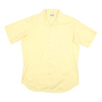 THE DIMENTION SHOP Mens Yellow Shirt XL Cotton Blend Short Sleeve Casual Pocket