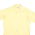 THE DIMENTION SHOP Mens Yellow Shirt XL Cotton Blend Short Sleeve Casual Pocket