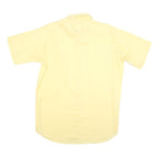 THE DIMENTION SHOP Mens Yellow Shirt XL Cotton Blend Short Sleeve Casual Pocket