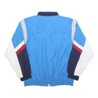 SHOOTER Mens White Navy & Blue Zip Jacket XL Polyester Colourblock Sportswear