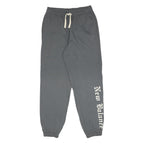 NEW BALANCE Mens Joggers Grey S W28 L30 Cotton Drawstring Elastic Legs Casual