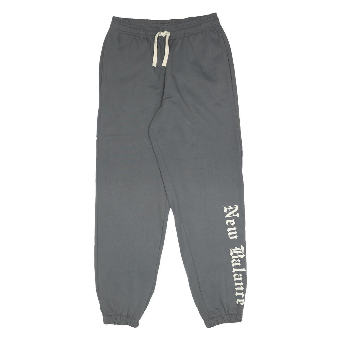 NEW BALANCE Mens Joggers Grey S W28 L30 Cotton Drawstring Elastic Legs Casual