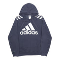 ADIDAS Mens Blue Hoodie M Cotton Blend Sports Casual Pullover Hoodie