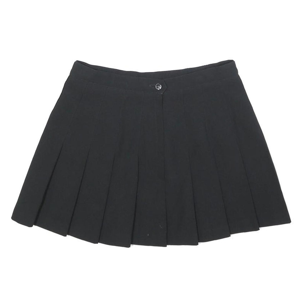 HEAD Womens Black Pleated Mini Skirt Polyester Blend Size S Tennis Casual