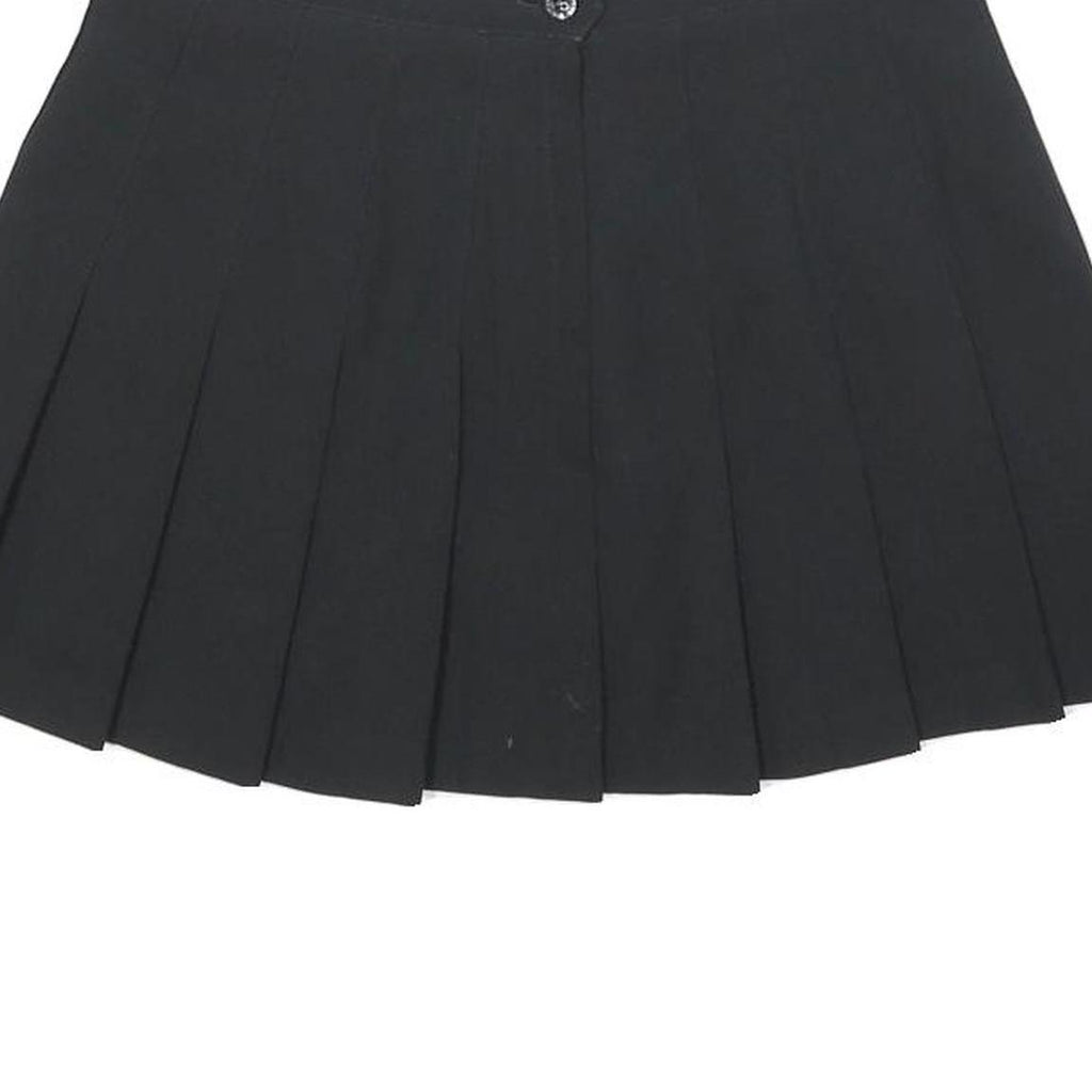 HEAD Womens Black Pleated Mini Skirt Polyester Blend Size S Tennis Casual