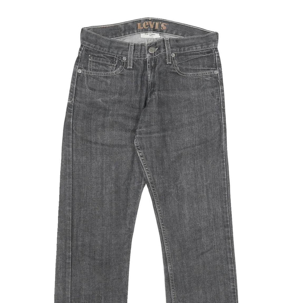 LEVI'S 514 Slim Mens Jeans Black Slim Straight Denim Medium W28 L30 Classic Fit