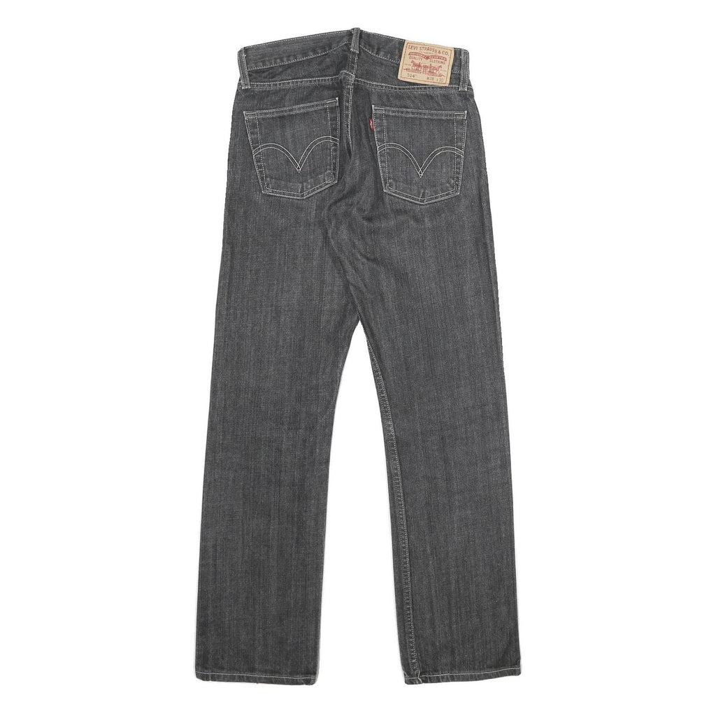 LEVI'S 514 Slim Mens Jeans Black Slim Straight Denim Medium W28 L30 Classic Fit