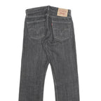 LEVI'S 514 Slim Mens Jeans Black Slim Straight Denim Medium W28 L30 Classic Fit