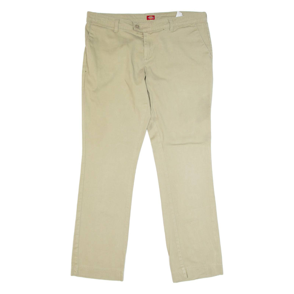 DICKIES Chino Style Womens Trousers Beige Regular Straight W36 L29