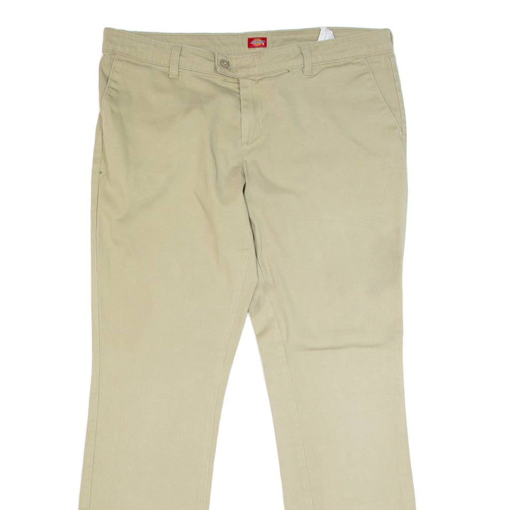 DICKIES Chino Style Womens Trousers Beige Regular Straight W36 L29