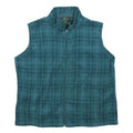 WOOLRICH Womens Green Patterned Sleeveless Full Zip Plain Jumper XL Fleece Vest