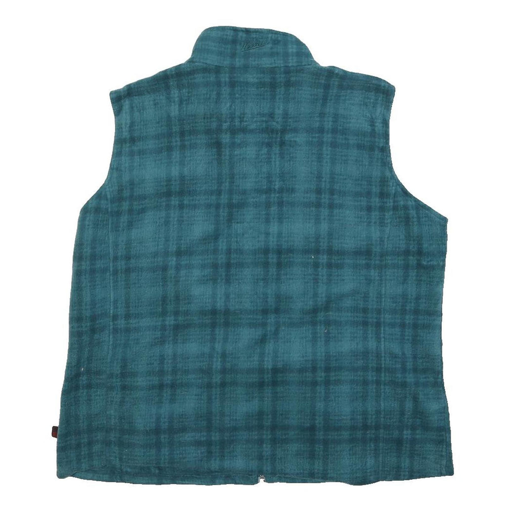 WOOLRICH Womens Green Patterned Sleeveless Full Zip Plain Jumper XL Fleece Vest