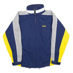 ODLO Mens Blue & Yellow Athletic Jacket M Polyester Zip Colourblock Sportswear