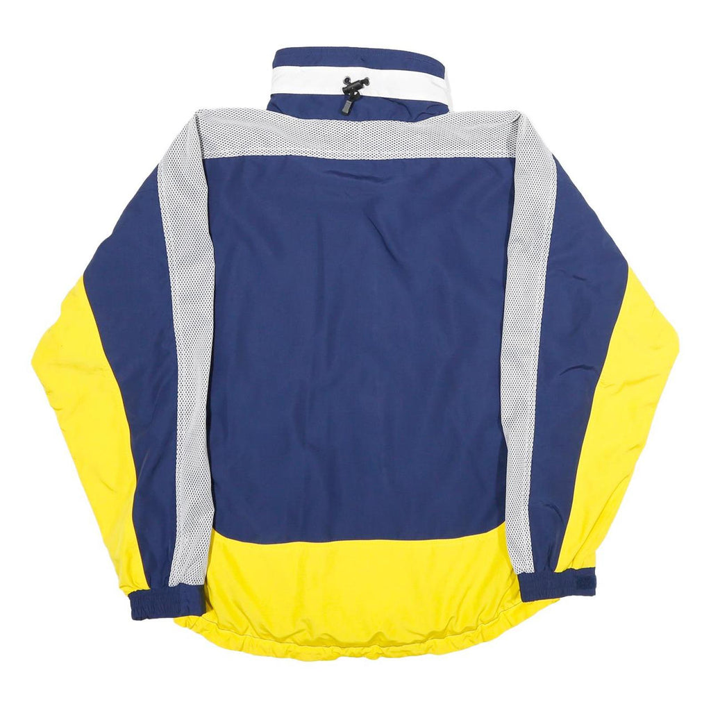 ODLO Mens Blue & Yellow Athletic Jacket M Polyester Zip Colourblock Sportswear