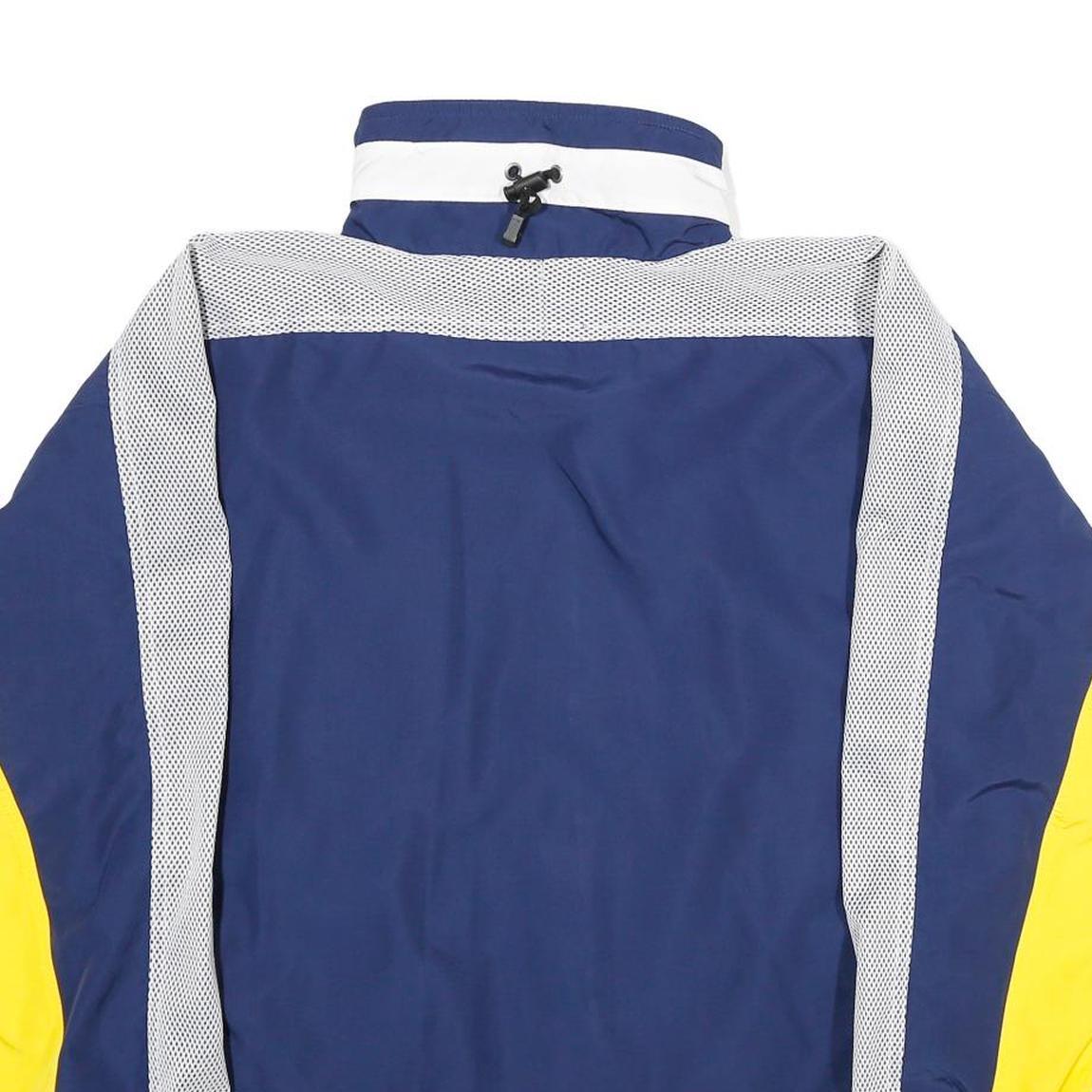 ODLO Mens Blue & Yellow Athletic Jacket M Polyester Zip Colourblock Sportswear