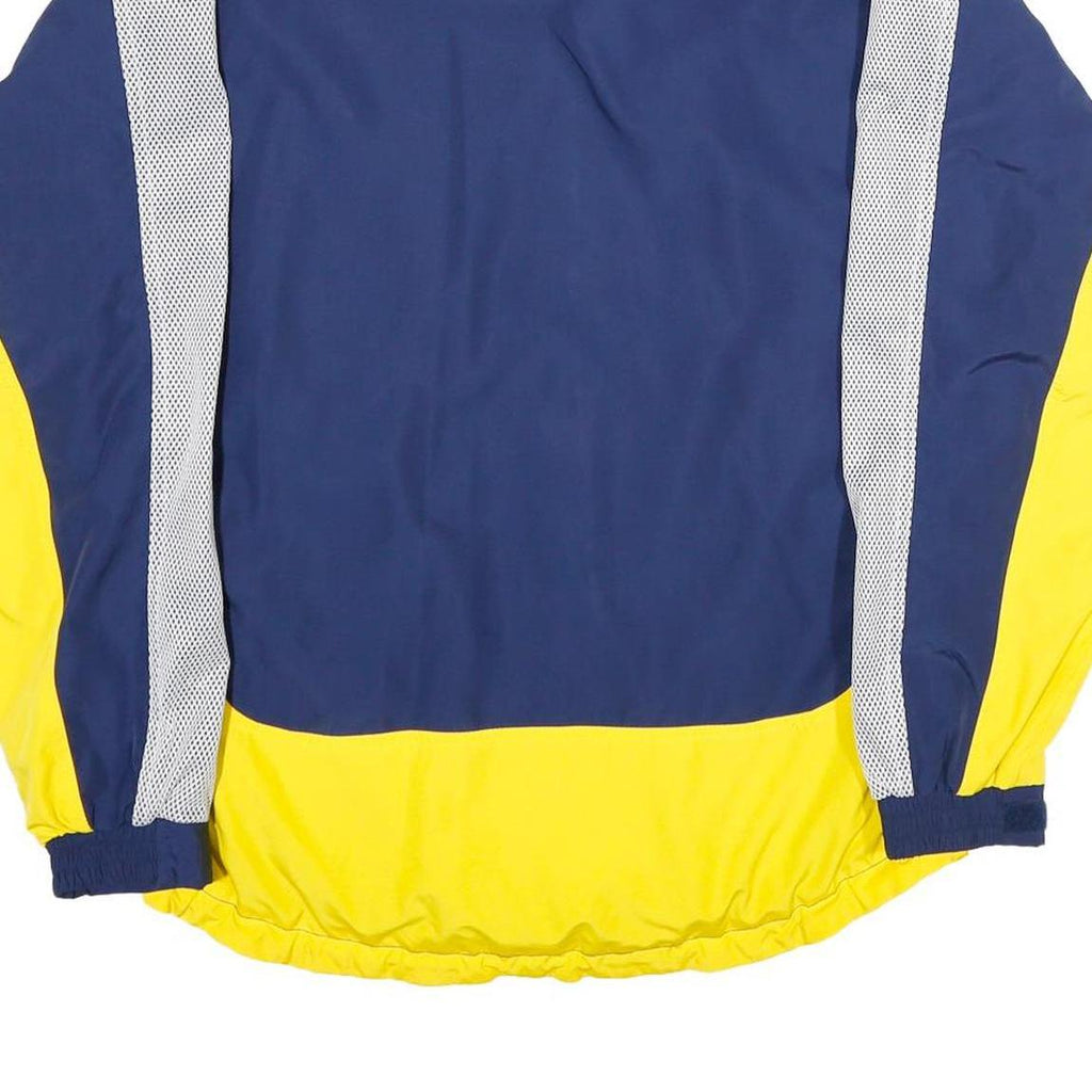 ODLO Mens Blue & Yellow Athletic Jacket M Polyester Zip Colourblock Sportswear