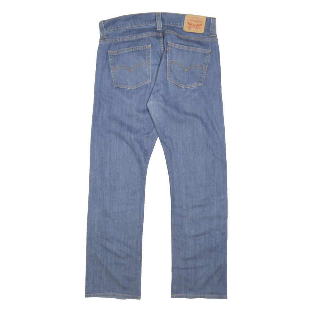 LEVI'S 506 Mens Regular Fit Straight Denim Light Blue Jeans W36 L32 Button