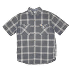 CARHARTT Mens Grey & White Check Shirt M Cotton Blend Casual Workwear