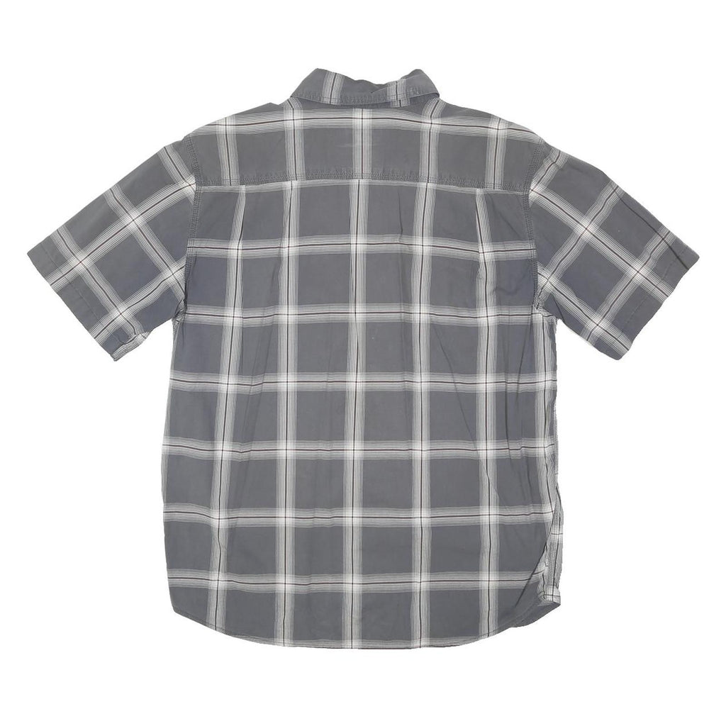 CARHARTT Mens Grey & White Check Shirt M Cotton Blend Casual Workwear