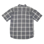 CARHARTT Mens Grey & White Check Shirt M Cotton Blend Casual Workwear