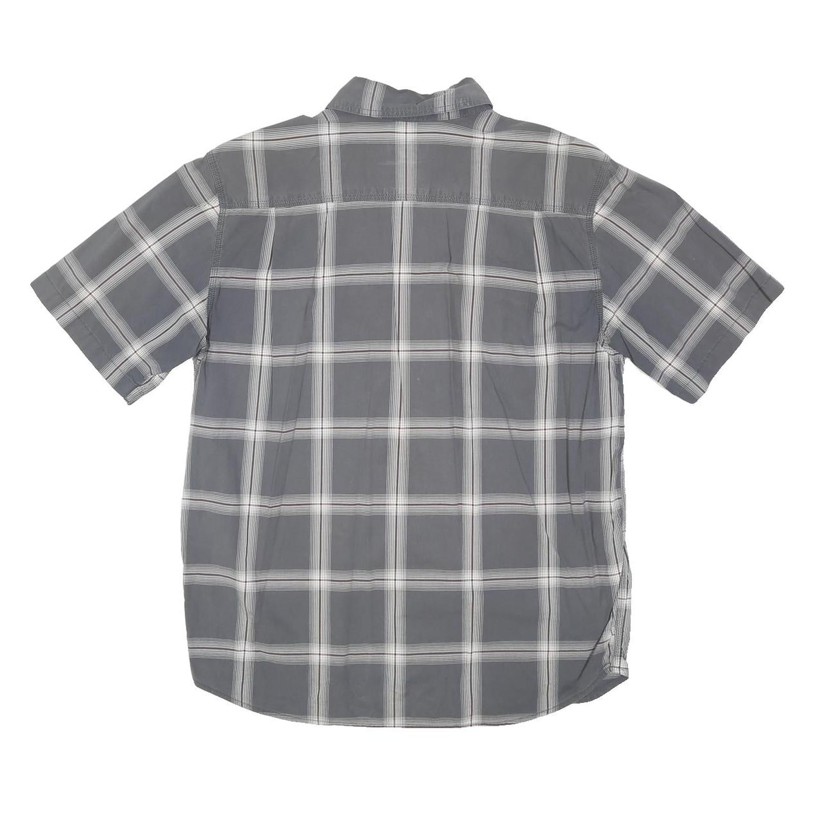 CARHARTT Mens Grey & White Check Shirt M Cotton Blend Casual Workwear