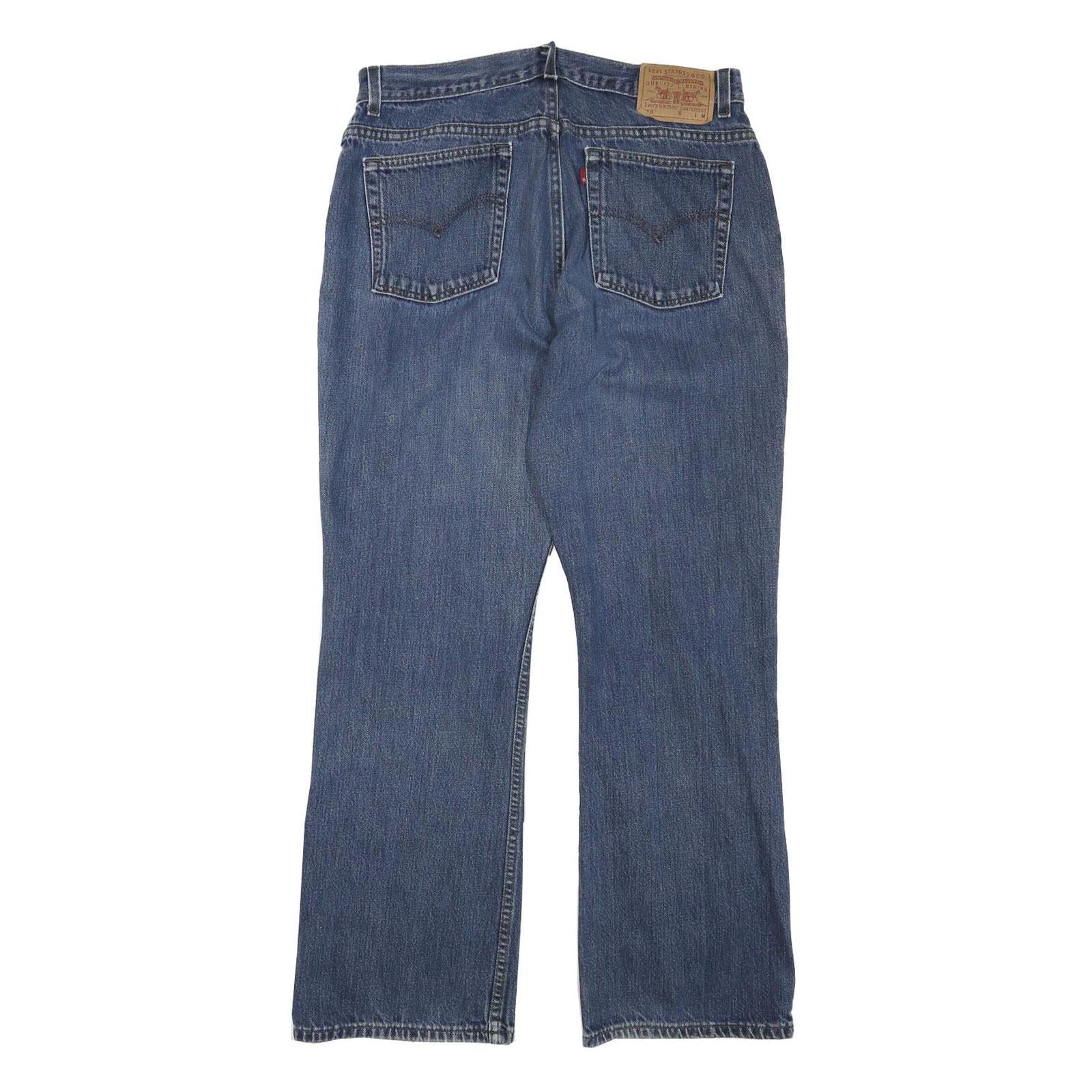 LEVI'S Womens Blue Regular Straight Denim Medium W32 L30 Jeans