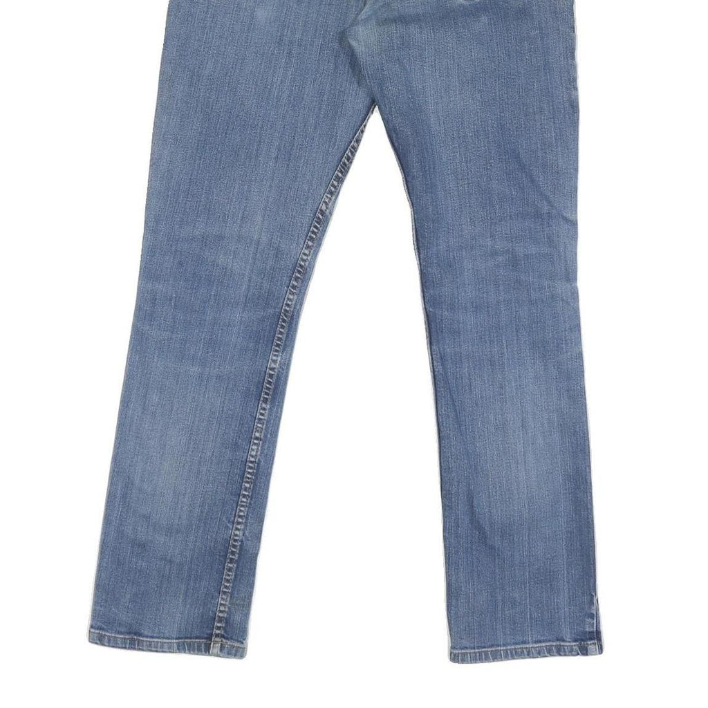 CARHARTT Mens Blue Regular Fit Straight Leg Denim W32 L30 Zip Cotton Blend